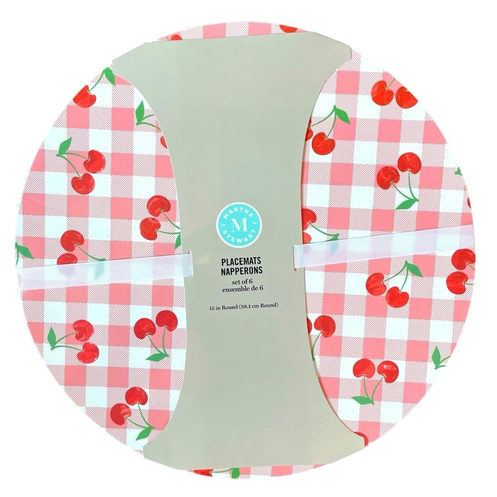 NEW Set of 6 Cherry Placemats
